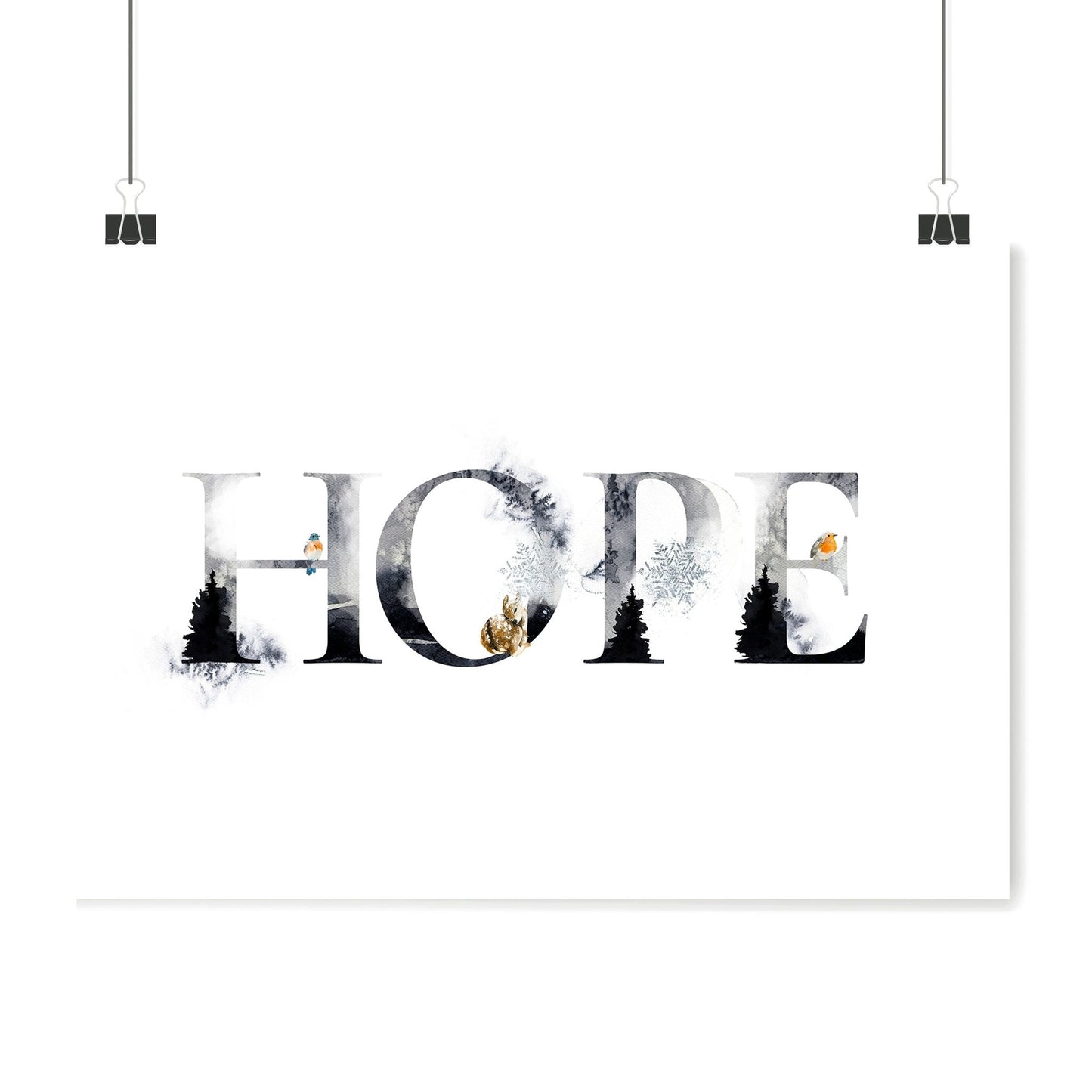 Xmas wall art print for Christmas decor