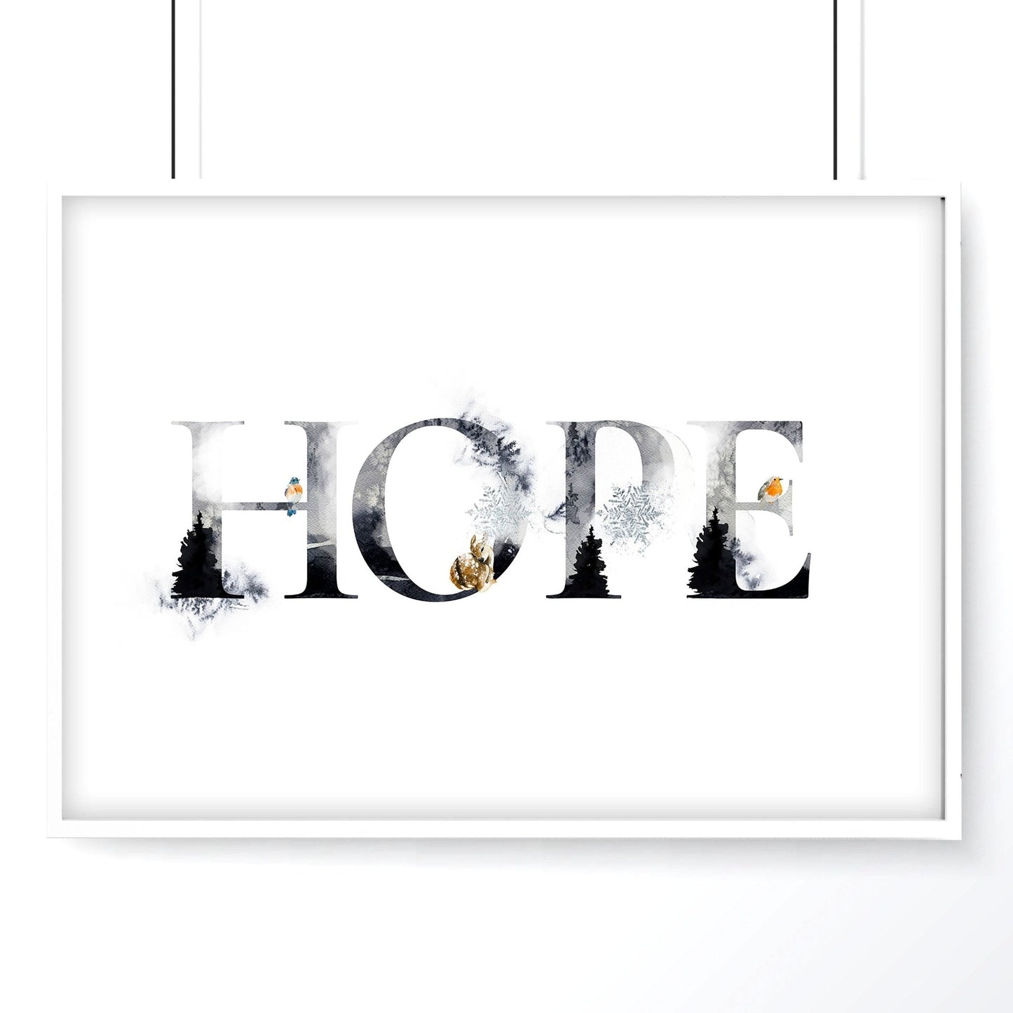 Xmas wall art print for Christmas decor